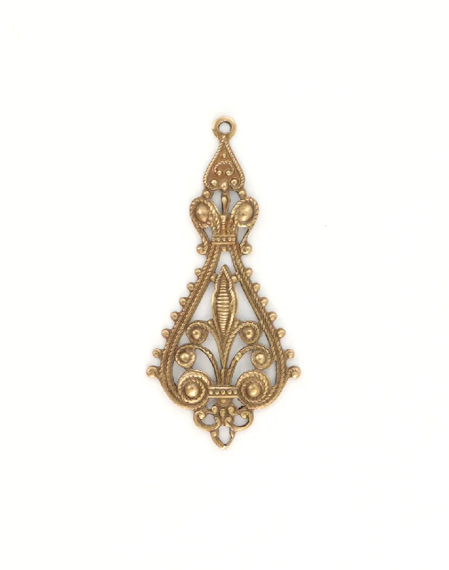 Premium Jewelry, Premium Discounts – Act Fast Etruscan Filigree, 56x25mm, (1pc)