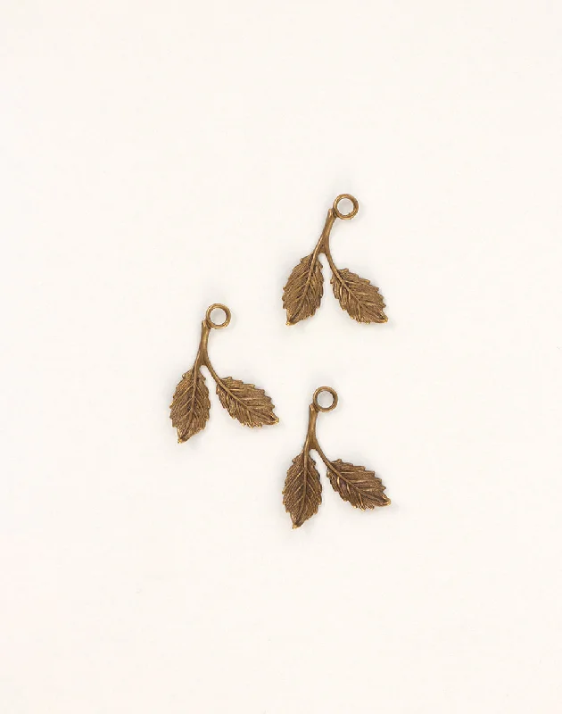 Get The Sparkle You Love At Prices You Adore Beech Leaf, 23x16mm, (3pcs)