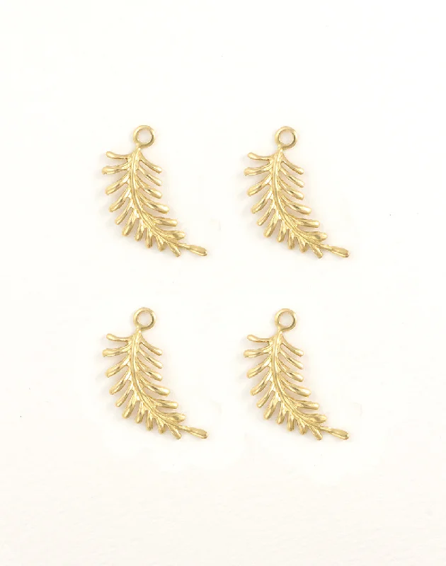 Fashion-Forward Jewelry At Incredible Prices Fern Curving Left, 30x12mm, (4pcs)