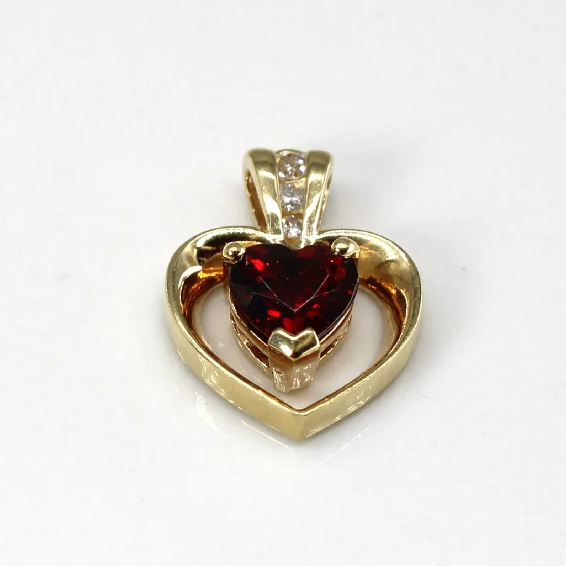 Don't Miss Out On Bestselling Jewelry At Special Prices Garnet & Diamond Heart Pendant | 0.95ct | 0.04ctw | Don't Miss Out On Bestselling Jewelry At Special Prices Garnet & Diamond Heart Pendant | 0.95ct | 0.04ctw |