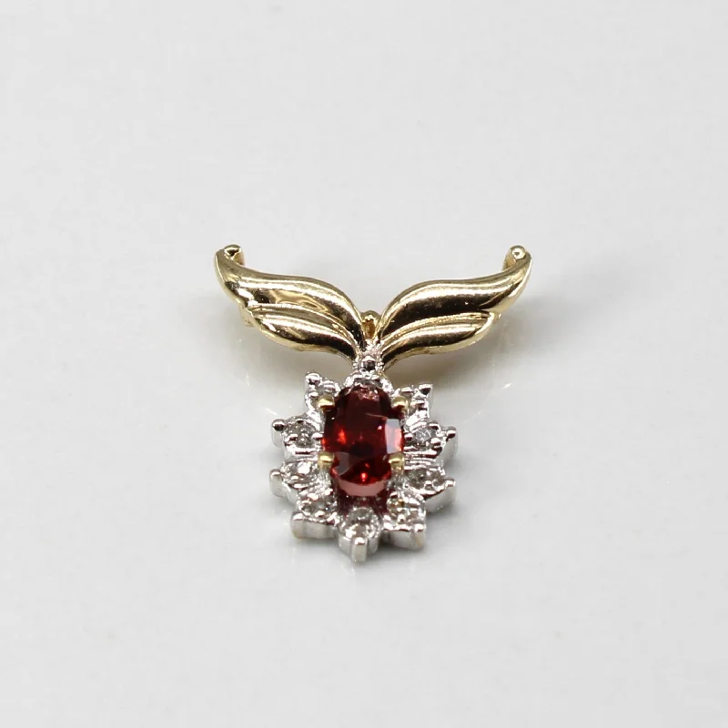 Last Chance To Grab Your Favorite Jewelry At A Discount Garnet & Diamond Pendant | 0.25ct | 0.03ctw | Last Chance To Grab Your Favorite Jewelry At A Discount Garnet & Diamond Pendant | 0.25ct | 0.03ctw |