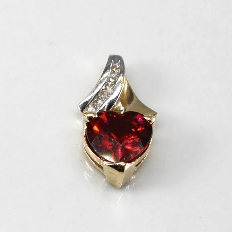 Shop Modern Jewelry Collections With Exclusive Discounts Garnet & Diamond Pendant | 1.00ct | 0.03ctw | Shop Modern Jewelry Collections With Exclusive Discounts Garnet & Diamond Pendant | 1.00ct | 0.03ctw |