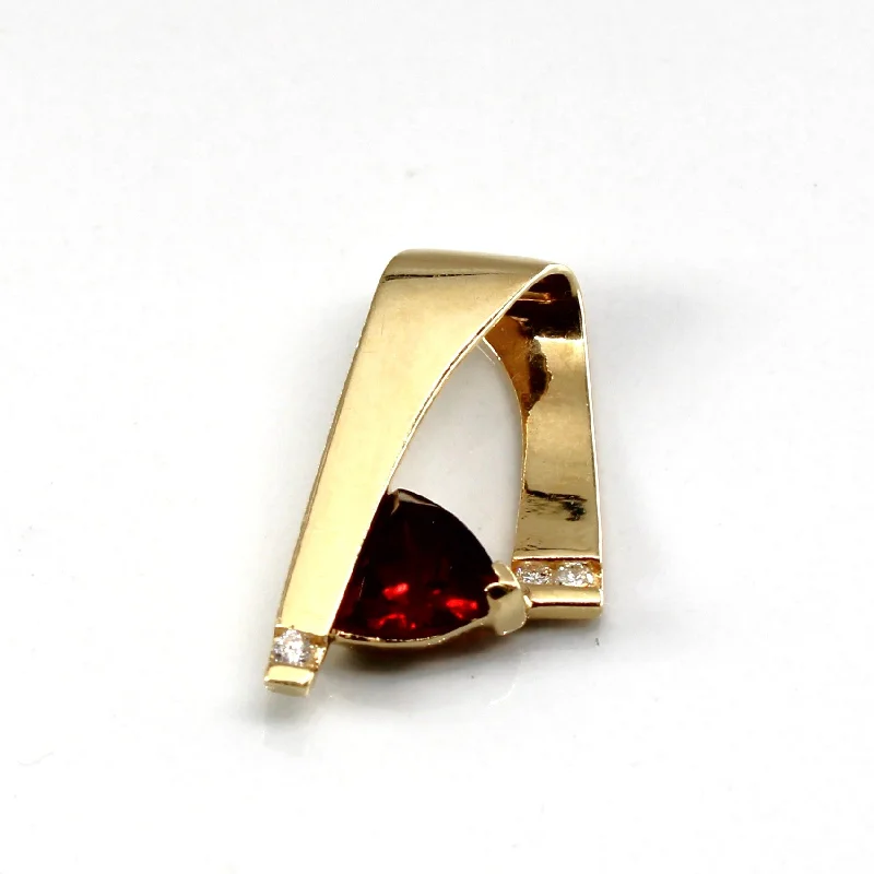 Accessorize For Less – Luxury Jewelry At Affordable Prices Garnet & Diamond Pendant | 1.25ct | 0.06ctw | Accessorize For Less – Luxury Jewelry At Affordable Prices Garnet & Diamond Pendant | 1.25ct | 0.06ctw |