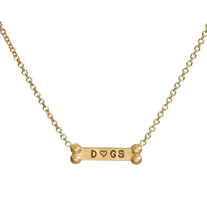 Elevate Your Outfit With Discounted Statement Jewelry Gold Dog Bone Accent Chain