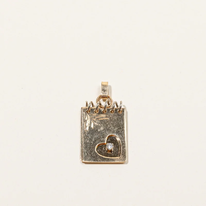 Trendy Minimalist Jewelry For Everyday Wear Gold Letter Pad Diamond Pendant | 0.03ct | Trendy Minimalist Jewelry For Everyday Wear Gold Letter Pad Diamond Pendant | 0.03ct |