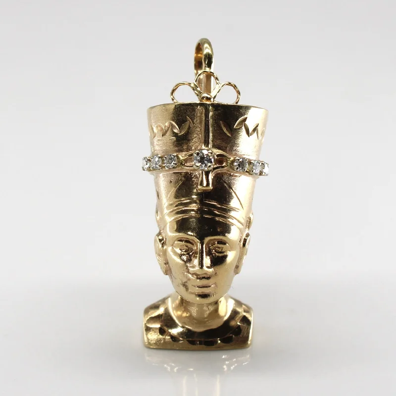 The Ultimate Jewelry Sale – Shop Premium Styles Gold Egyptian Queen Diamond Pendant | 0.22ctw |