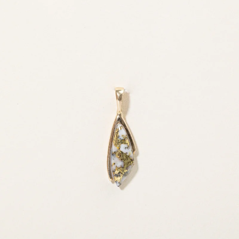 Exclusive Jewelry Discounts – Shop Now For Savings Gold Veined Quartz Pendant | 1.75ct |