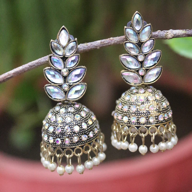 Flash Sale On Stunning Jewelry – Don't Miss Out H K Fashion Antic Gold Plated Austrian Stone Pearls Jhumki Earrings Flash Sale On Stunning Jewelry – Don't Miss Out H K Fashion Antic Gold Plated Austrian Stone Pearls Jhumki Earrings