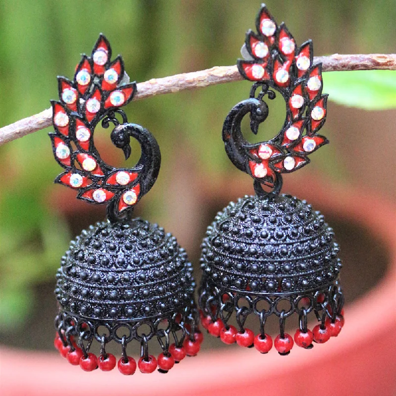 Gorgeous Jewelry, Limited-Time Savings H K Fashion Black Polish Austrian Stone Jhumki Earrings Gorgeous Jewelry, Limited-Time Savings H K Fashion Black Polish Austrian Stone Jhumki Earrings