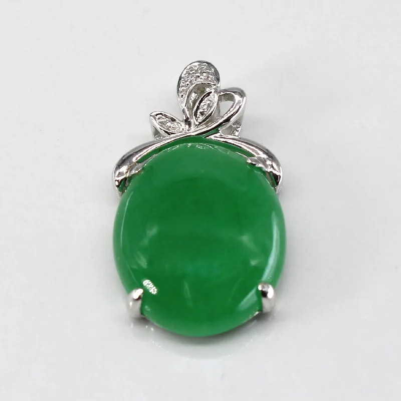 Elegant Jewelry Pieces At Unbelievable Prices Jadeite & Diamond Pendant | 7.00ct | 0.01ctw | Elegant Jewelry Pieces At Unbelievable Prices Jadeite & Diamond Pendant | 7.00ct | 0.01ctw |