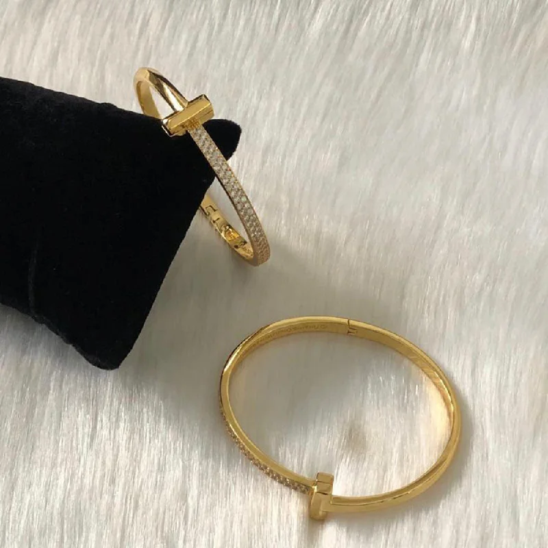 Get Your Favorite Jewelry At The Best Price JewelTreeTz Gold Plated AD Stone Kada Openable Kada Get Your Favorite Jewelry At The Best Price JewelTreeTz Gold Plated AD Stone Kada Openable Kada