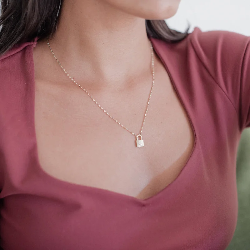 Luxury Handcrafted Jewelry For Elegant Looks Love Locked Necklace
