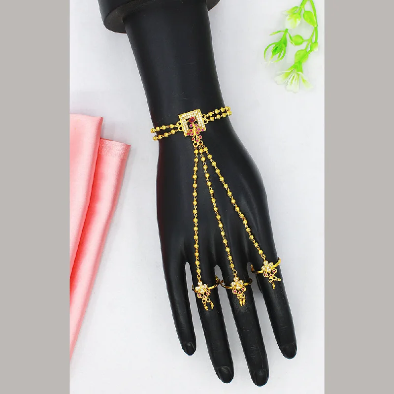Elegant Designs, Unbeatable Discounts – Shop Jewelry Now Mahavir Gold Plated Austrian Stone Hand Harness Elegant Designs, Unbeatable Discounts – Shop Jewelry Now Mahavir Gold Plated Austrian Stone Hand Harness