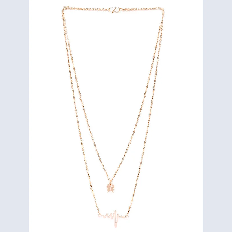 Jewelry Clearance Event – Stock Up Before It's Over Mahi Rosegold Plated Stylish Fashionable Multilayer Chain Charm Pendants Necklace (PS1101761Z) Jewelry Clearance Event – Stock Up Before It's Over Mahi Rosegold Plated Stylish Fashionable Multilayer Chain Charm Pendants Necklace (PS1101761Z)
