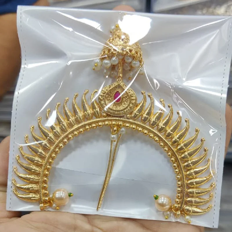 Get Ready To Sparkle – Special Jewelry Discounts Manisha Jewellery Gold Plated Hair Brooch Get Ready To Sparkle – Special Jewelry Discounts Manisha Jewellery Gold Plated Hair Brooch