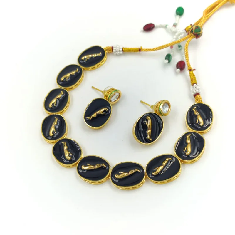 The Perfect Jewelry Piece At The Perfect Discount Manisha Jewellery Gold Plated Meenakari Necklace Set The Perfect Jewelry Piece At The Perfect Discount Manisha Jewellery Gold Plated Meenakari Necklace Set