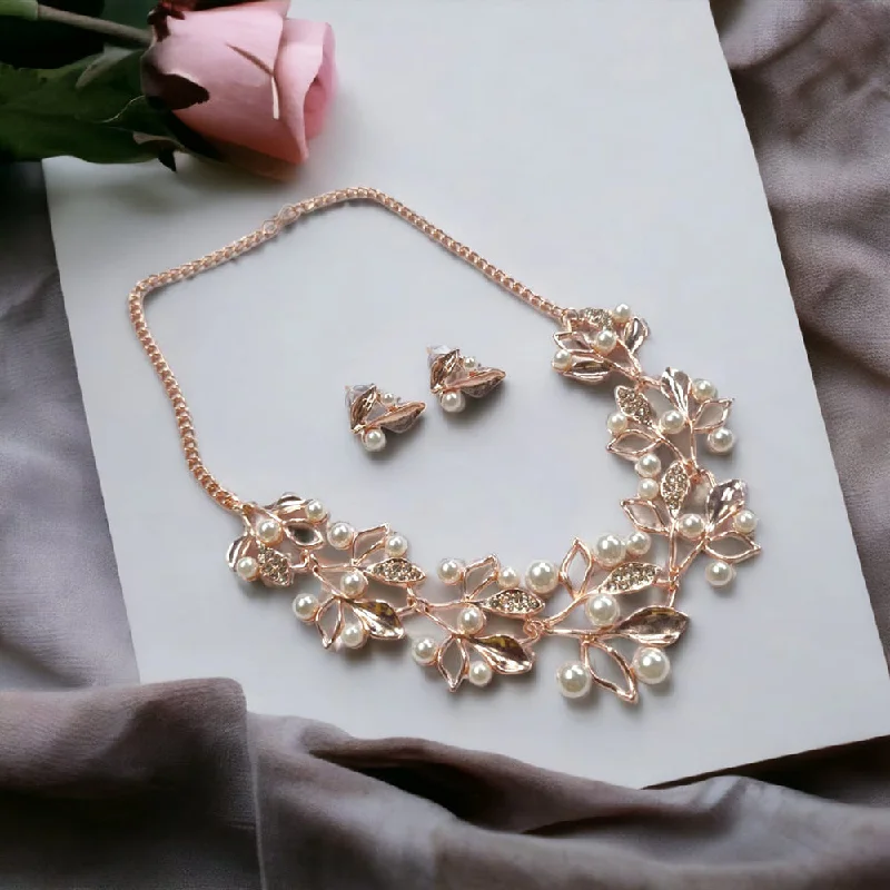 Jewelry Deals That Outshine The Rest Manisha Jewellery Rose Gold Plated Pearl Necklace Set Jewelry Deals That Outshine The Rest Manisha Jewellery Rose Gold Plated Pearl Necklace Set