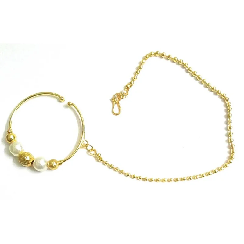 High-End Jewelry, Now More Affordable Than Ever Martina Jewels Pearl Gold Plated Pack Of 6 Nose Ring/Nath with Chain for Women - Nath-111_6 High-End Jewelry, Now More Affordable Than Ever Martina Jewels Pearl Gold Plated Pack Of 6 Nose Ring/Nath with Chain for Women - Nath-111_6