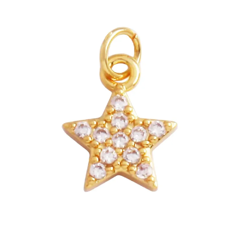 Timeless Jewelry Styles At Wallet-Friendly Prices Mini Pave Star Charm For Charm Bar & Charm Necklace Timeless Jewelry Styles At Wallet-Friendly Prices Mini Pave Star Charm For Charm Bar & Charm Necklace