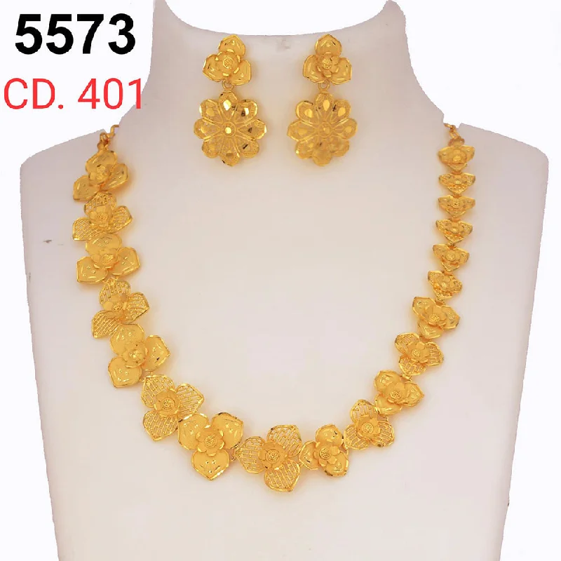 Bohemian-Inspired Jewelry For Free-Spirited Fashion MR Jewellery Forming Gold Plated Necklace Set