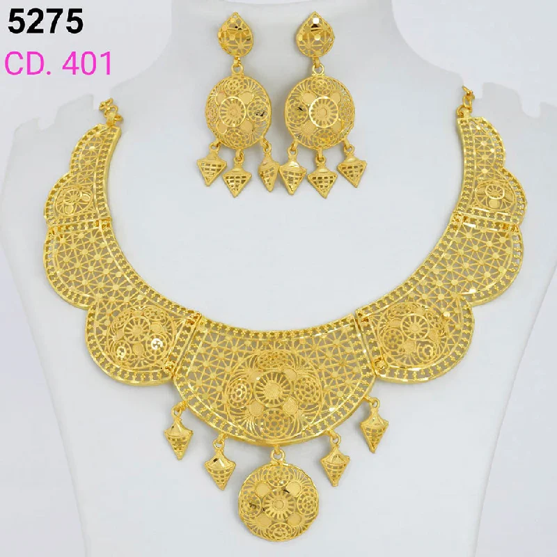 Breathtaking Jewelry, Breathtaking Prices MR Jewellery Forming Gold Plated Necklace Set Breathtaking Jewelry, Breathtaking Prices MR Jewellery Forming Gold Plated Necklace Set