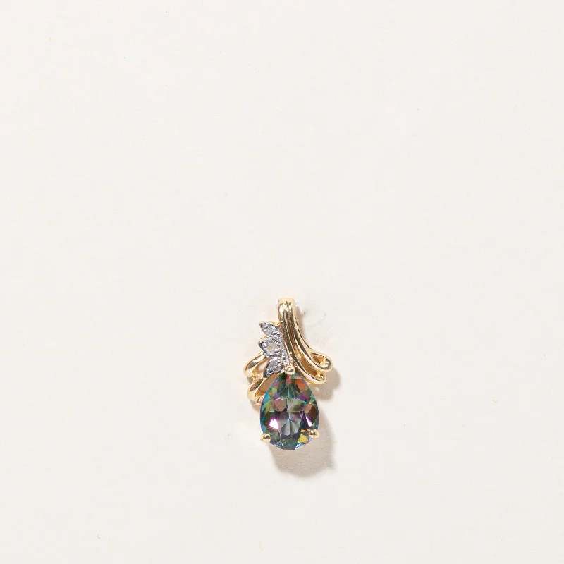 Limited-Stock Jewelry Sale – Once It's Gone, It's Gone Mystic Topaz & Diamond Pendant | 2.50ct, 0.03ctw | Limited-Stock Jewelry Sale – Once It's Gone, It's Gone Mystic Topaz & Diamond Pendant | 2.50ct, 0.03ctw |