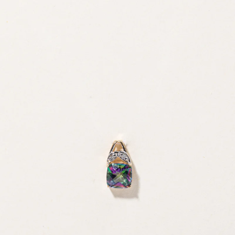 Stunning Jewelry At A Fraction Of The Price Mystic Topaz & Diamond Pendant | 2.75ct, 0.02ctw | Stunning Jewelry At A Fraction Of The Price Mystic Topaz & Diamond Pendant | 2.75ct, 0.02ctw |