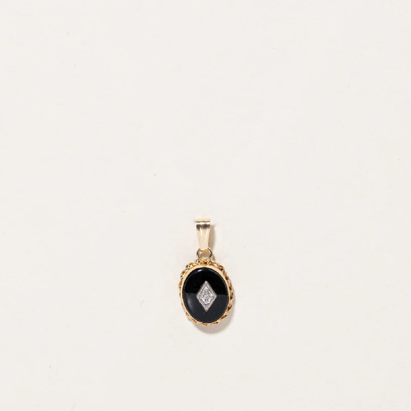 Breathtaking Jewelry, Breathtaking Prices Onyx & Diamond Pendant | 1.10ct, 0.005ct | Breathtaking Jewelry, Breathtaking Prices Onyx & Diamond Pendant | 1.10ct, 0.005ct |