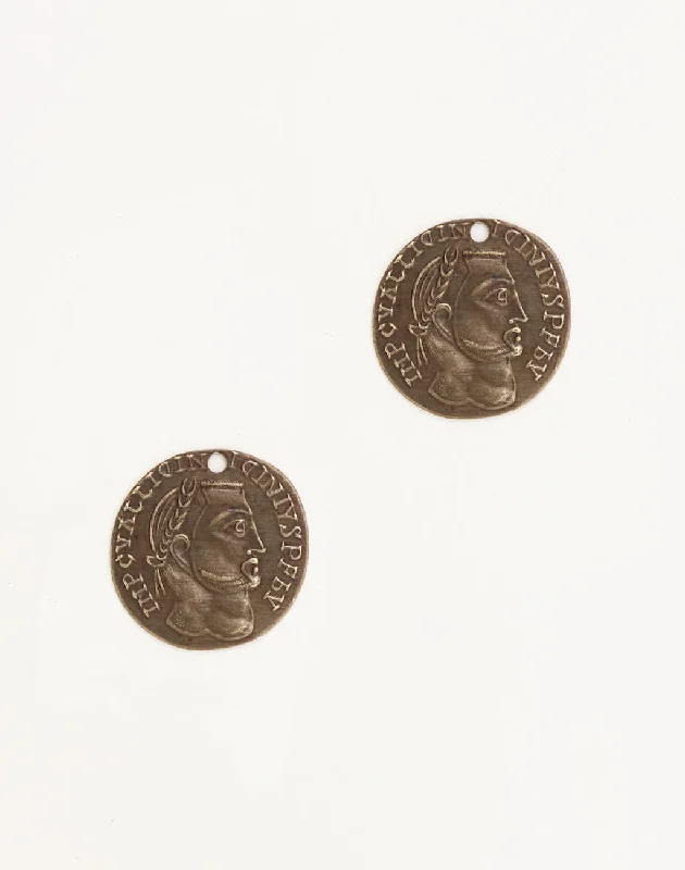 Elegant Jewelry, Exclusive Prices – Shop Now Roman Laurel Coin, 20mm, (2pcs)