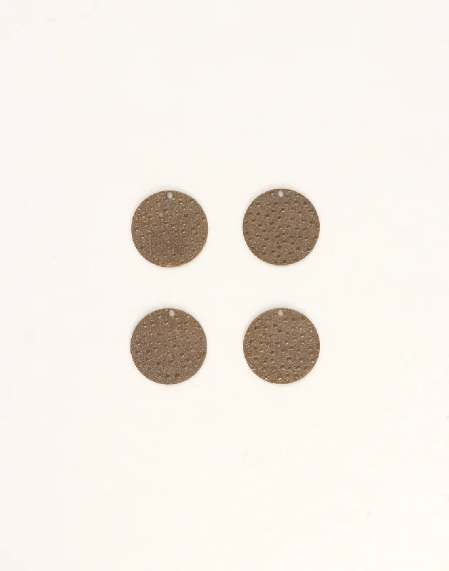 Stunning Jewelry Pieces At The Lowest Prices Ever Embossed Dots, 14mm, (4pcs)