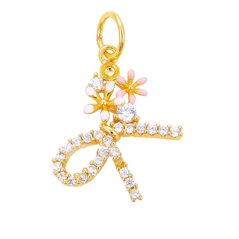 Don't Miss These Dazzling Jewelry Discounts Pave Flower Bow Charm For Charm Bar & Charm Necklace Don't Miss These Dazzling Jewelry Discounts Pave Flower Bow Charm For Charm Bar & Charm Necklace