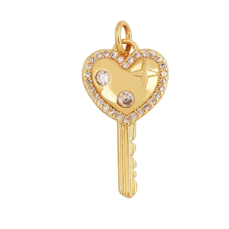 Shop Signature Jewelry Styles At Exclusive Prices Pave Heart Key Charm For Charm Bar & Charm Necklace Shop Signature Jewelry Styles At Exclusive Prices Pave Heart Key Charm For Charm Bar & Charm Necklace