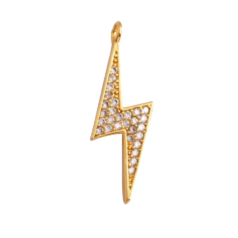 Premium Jewelry, Premium Discounts – Act Fast Pave Lightening Bolt Charm For Charm Bar & Charm Necklace Premium Jewelry, Premium Discounts – Act Fast Pave Lightening Bolt Charm For Charm Bar & Charm Necklace