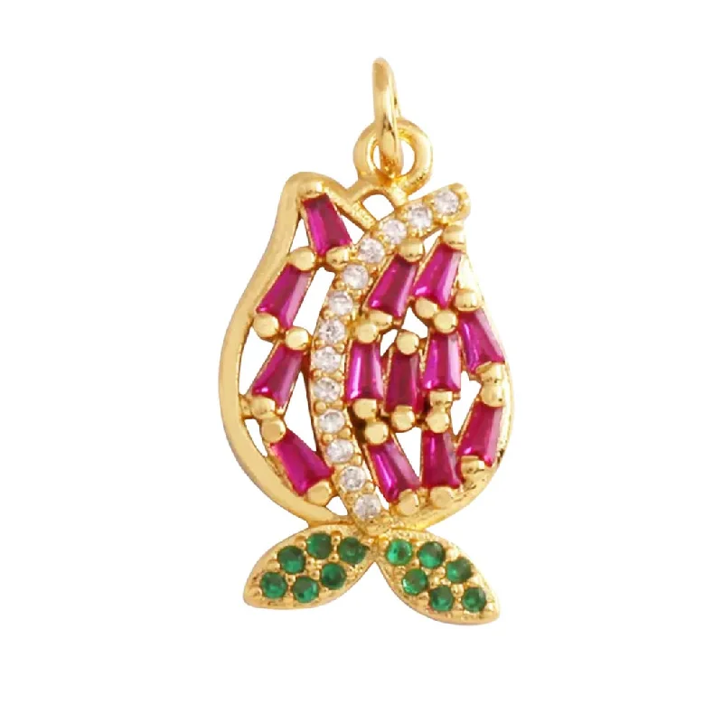 Holiday Jewelry Sale – Perfect Gifts At Great Prices Pave Rose Charm For Charm Bar & Charm Necklaces