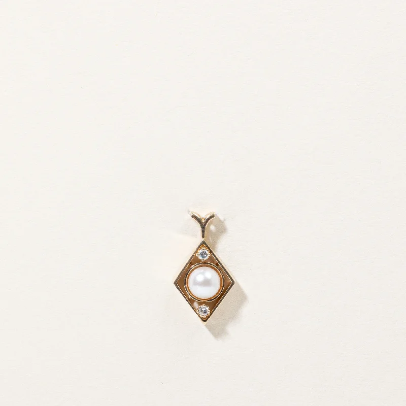 Grab Your Favorite Jewelry At The Lowest Prices Pearl & Diamond Pendant | 0.04ctw |