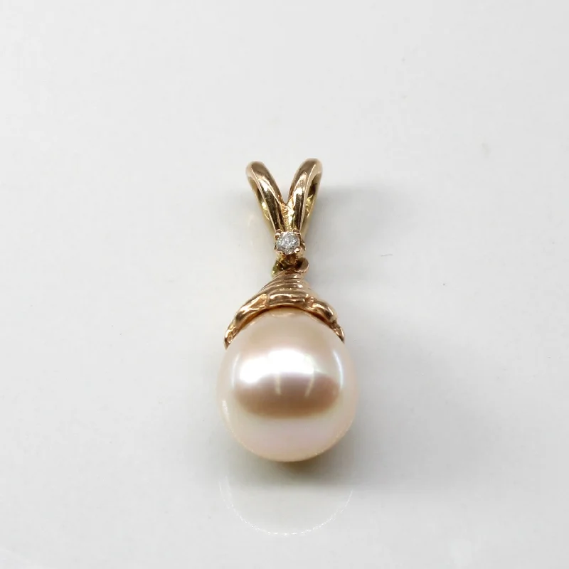 Don't Miss Out On Jaw-Dropping Jewelry Discounts Pearl Drop Pendant with Diamond | 0.02ct | Don't Miss Out On Jaw-Dropping Jewelry Discounts Pearl Drop Pendant with Diamond | 0.02ct |