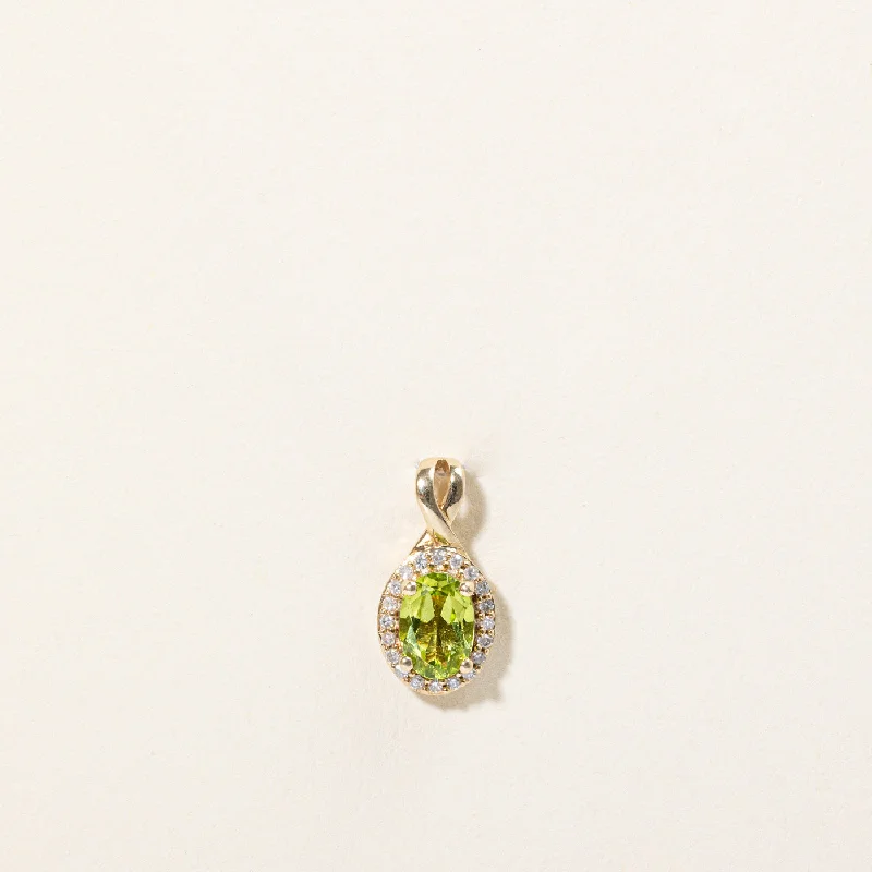 Limited-Stock Jewelry Sale – Once It's Gone, It's Gone Peridot & Diamond Pendant | 0.60ct, 0.07ctw |