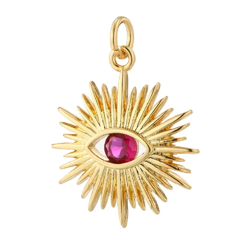 Shop Modern Jewelry Collections With Exclusive Discounts Pink Pave Sunburst Charm For Charm Bar & Charm Necklace Shop Modern Jewelry Collections With Exclusive Discounts Pink Pave Sunburst Charm For Charm Bar & Charm Necklace