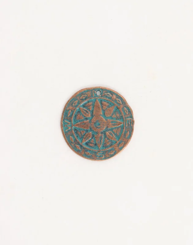 Flash Sale On Elegant Jewelry – Don't Miss Out Weathered Compass, 26mm, (1pc)