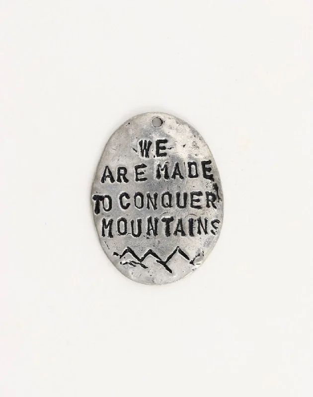 Limited-Stock Jewelry Sale – Once It's Gone, It's Gone Conquer Mountains, 36x28mm, (1pc)