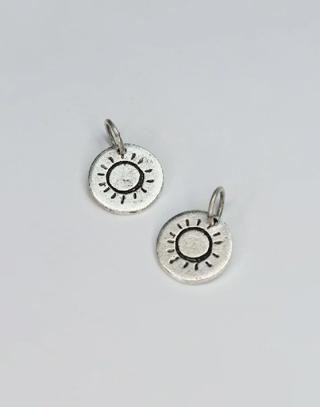 Clearance Sale On High-End Jewelry Collections Sun Circle Charm, 14mm  (2pc)