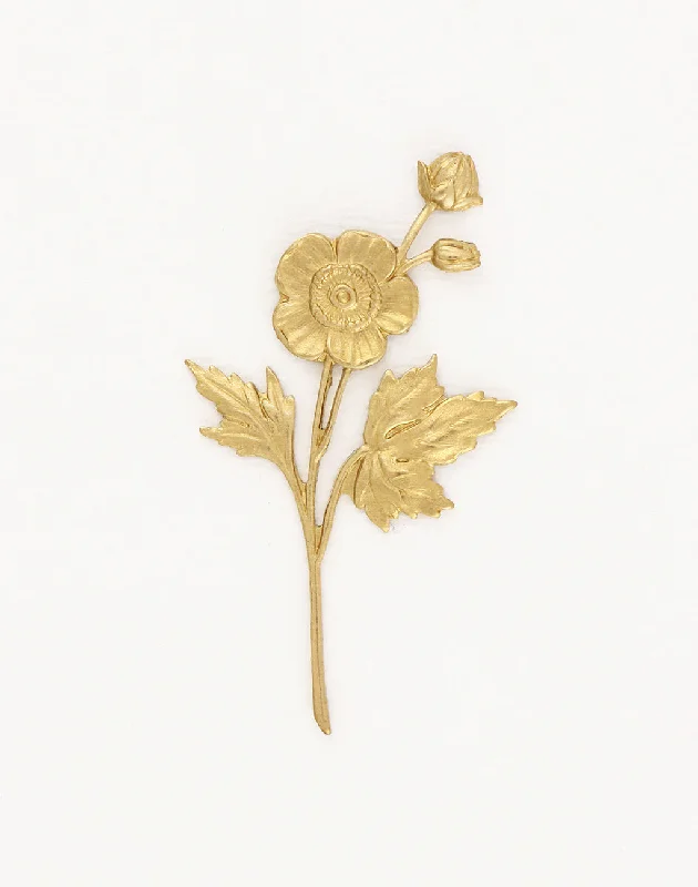 Fashion-Forward Jewelry At Exclusive Discounts Stemmed Flower, 55x30mm, (1pc)