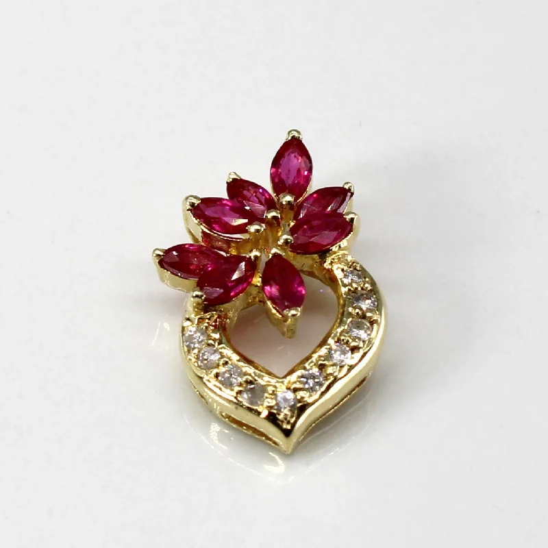 Limited-Time Offer On Premium Jewelry Collections Ruby & Diamond Pendant | 0.75ctw | 0.075ctw |