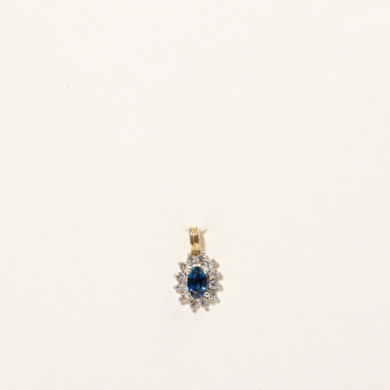 Buy More, Save More – Special Jewelry Discounts Sapphire & Diamond Pendant | 0.30ct, 0.12ctw |