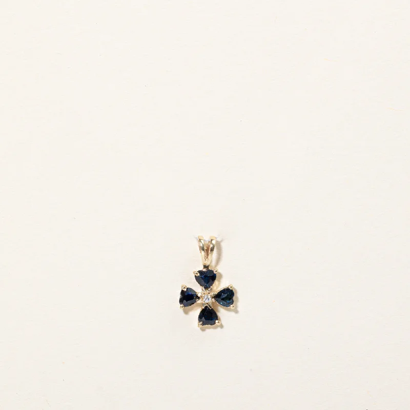 Fine Jewelry, Limited-Time Offers Available Sapphire Heart & Diamond Charm | 0.50ctw, 0.01ct |