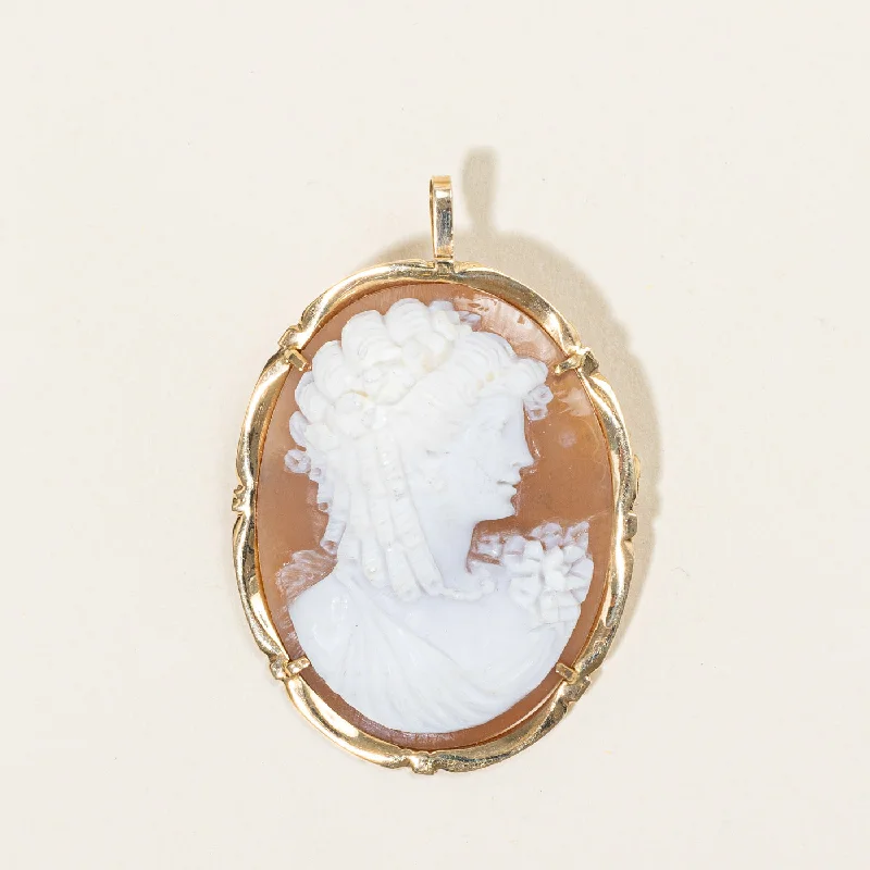 Best Jewelry Sale Prices – Limited-Time Offer Sea Shell Cameo Modified Brooch & Pendant | 12.00ct |