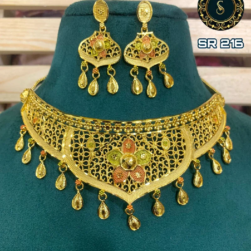 Unique Jewelry Designs Now At Discounted Rates Siara Collections Forming Gold Necklace Set