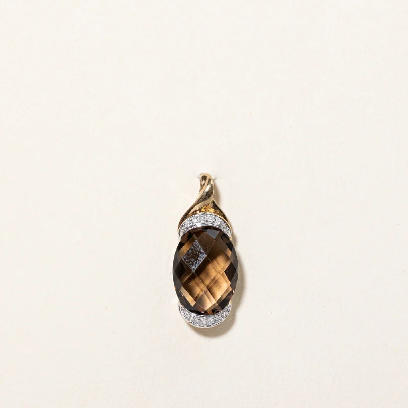 Shop Signature Jewelry Styles At Exclusive Prices Smoky Quartz & Diamond Pendant | 4.70ct, 0.04ctw |