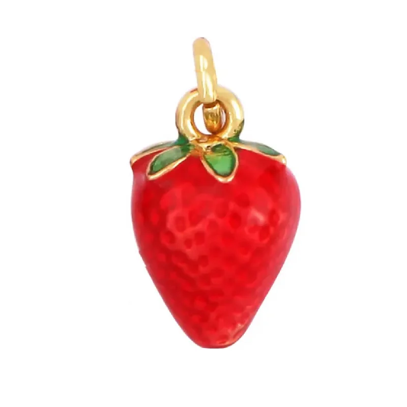 Grab Stylish Jewelry Before The Sale Ends Strawberry Charm For Charm Necklace & Bracelet Grab Stylish Jewelry Before The Sale Ends Strawberry Charm For Charm Necklace & Bracelet