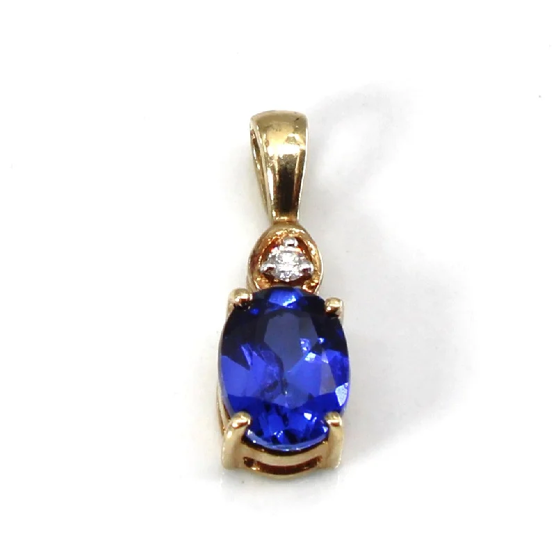 Limited-Time Offer On Elegant Jewelry Pieces Synthetic Sapphire & Diamond Pendant | 1.62ct | 0.02ct | Limited-Time Offer On Elegant Jewelry Pieces Synthetic Sapphire & Diamond Pendant | 1.62ct | 0.02ct |